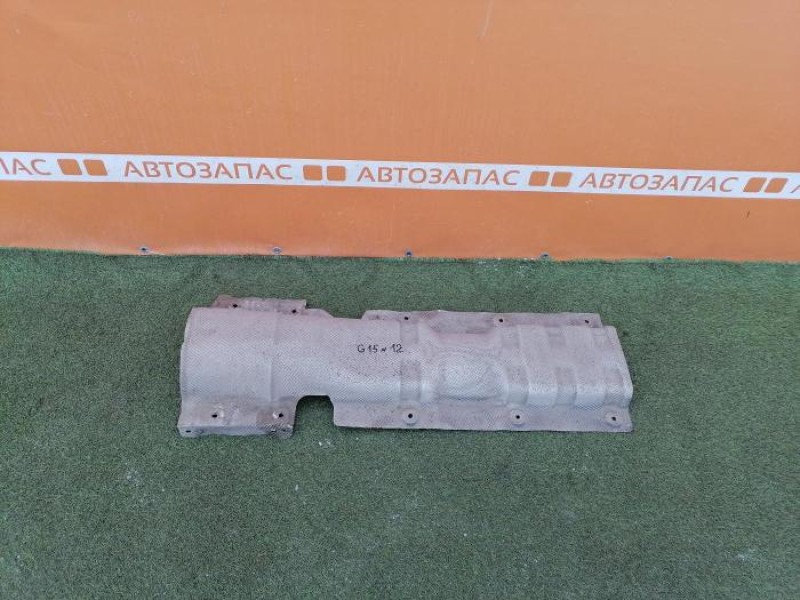 Almera G15 тепловой экран глушителя большой