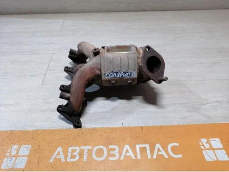 Solaris №4 коллектор выпускной катализатор