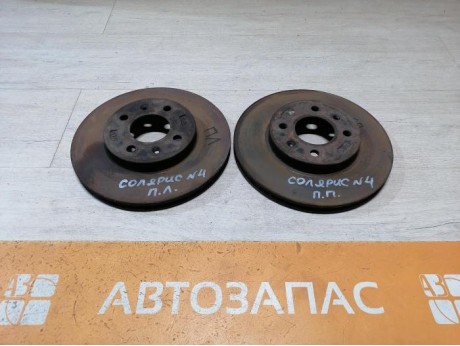 Solaris №4 диск тормозной передний к-кт