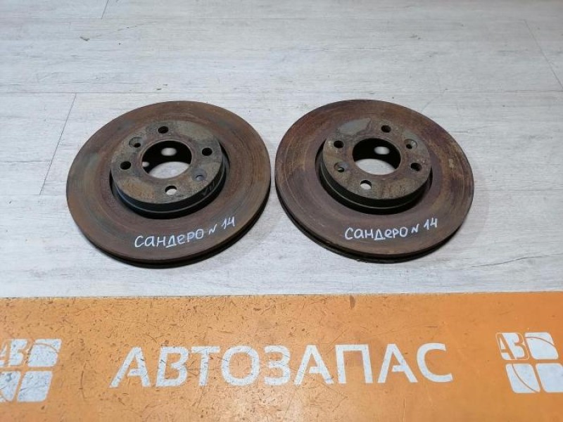 Sandero №14 диск тормозной передний 16кл к-кт