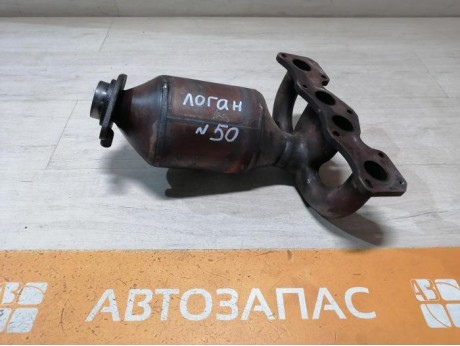 Logan №50 коллектор выпускной катализатор 8кл