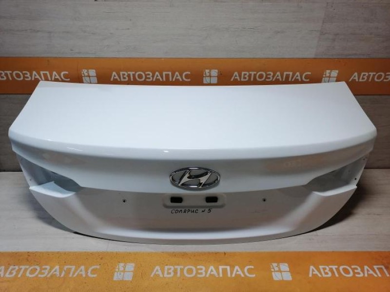 Solaris №5 крышка багажника деф