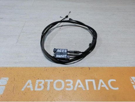 Audi A6 C7 трос капота деф