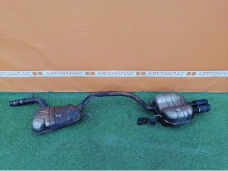 Passat B7 глушитель основной резонатор задняя часть