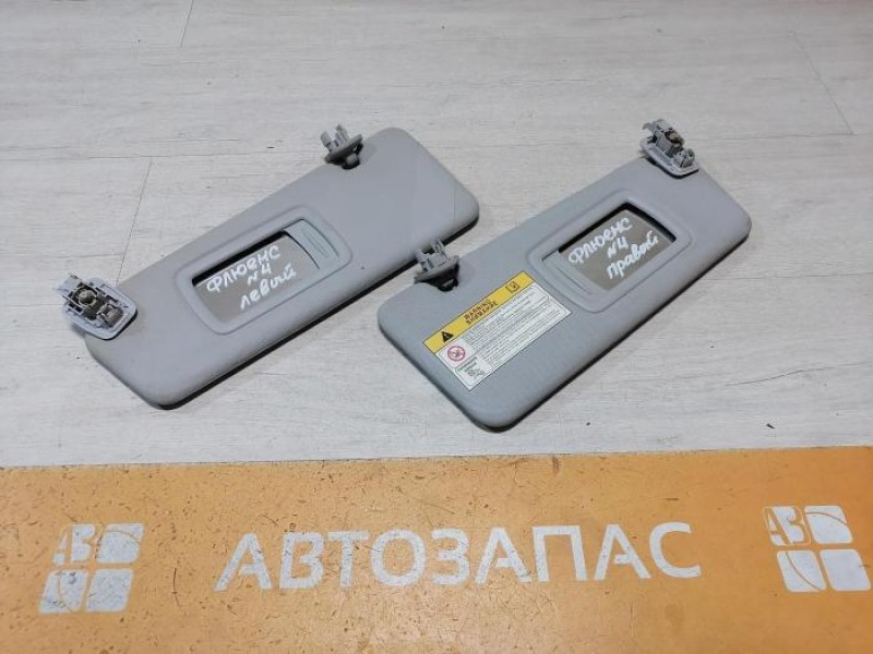 Fluence №4 козырек солнцезащитный левый правый к-кт
