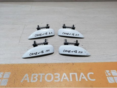 Sandero №18 ручка двери наружная правая белая