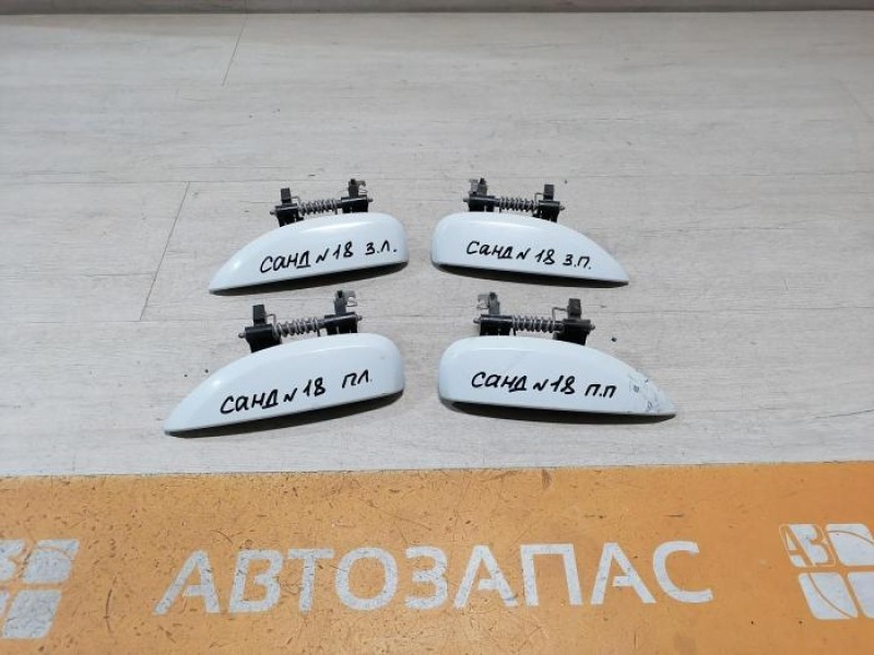 Sandero №18 ручка двери наружная правая белая