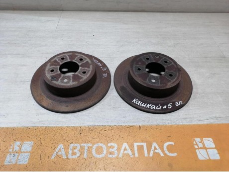 Qashqai №5 диск тормозной задний к-кт