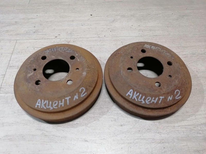 Accent №2 барабан тормозной комплект