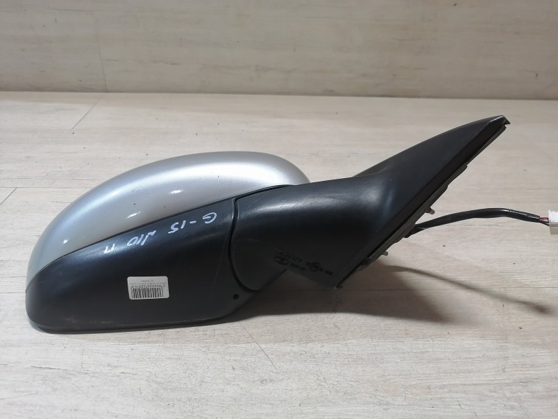 Almera G15 №10 зеркало правое эл серебро деф