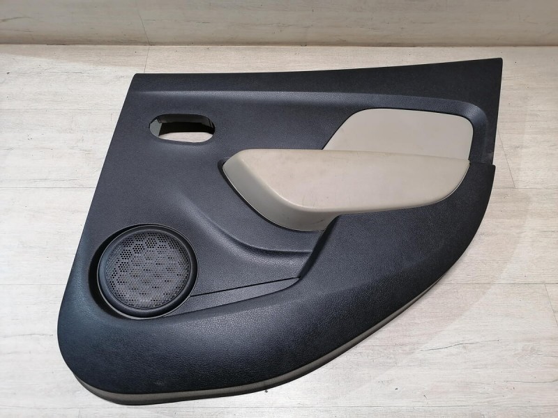 Logan 2 обшивка двери задняя правая эл черная+бежевая