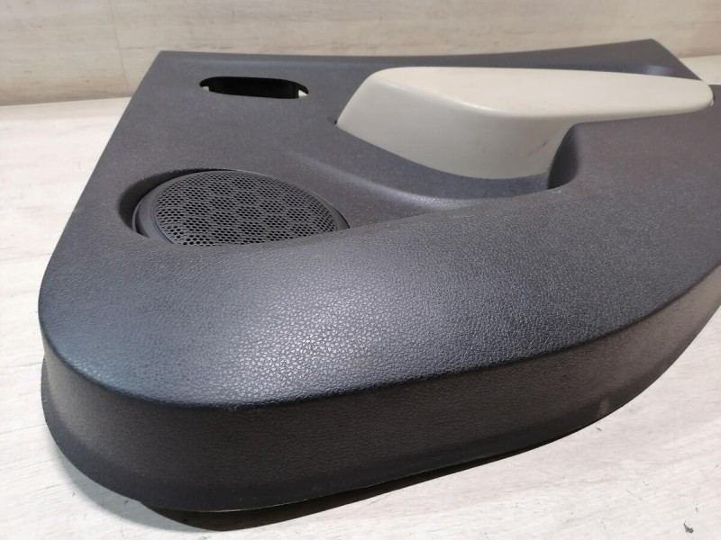 Logan 2 обшивка двери задняя правая эл черная+бежевая