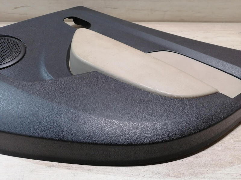 Logan 2 обшивка двери задняя правая эл черная+бежевая