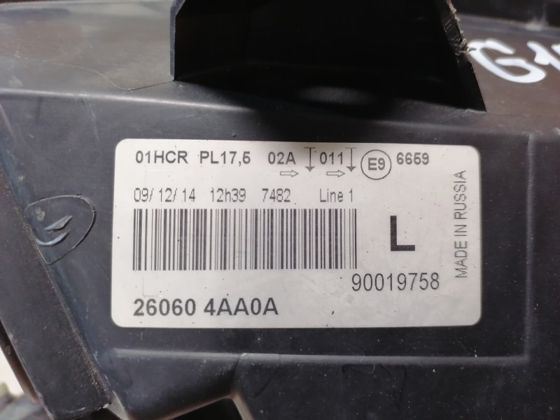 Almera G15 №5 фара левая деф