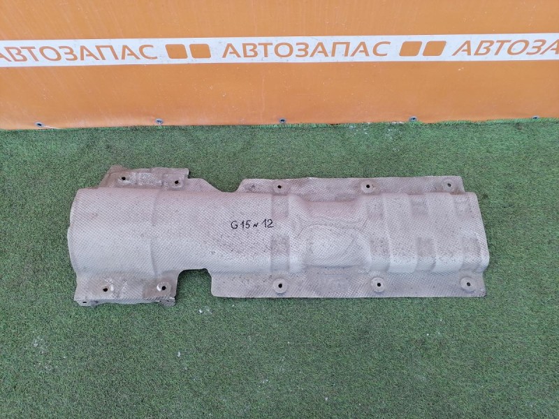 Almera G15 тепловой экран глушителя большой