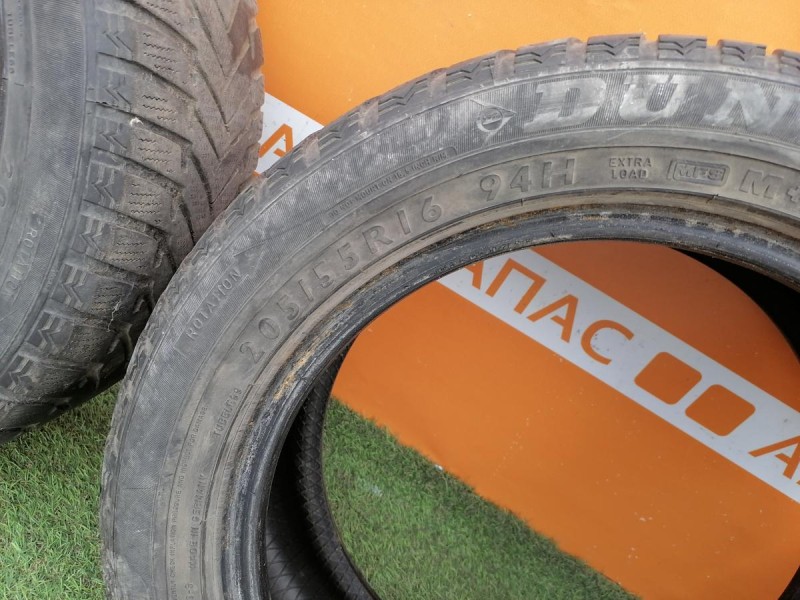 Sandero №9 шина 205/55 r16 данлоп зима липучка плохая