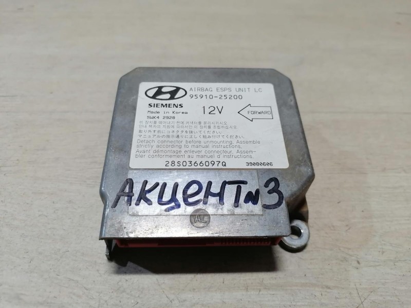 Accent №3 блок подушек SRS AIR BAG стрел