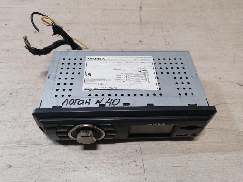 Logan №40 магнитола супра usb