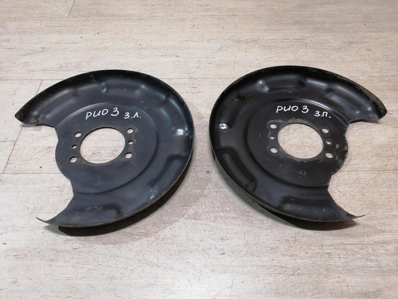 Rio 3 №1 кожух пыльник заднего тормозного диска левый правый к-кт