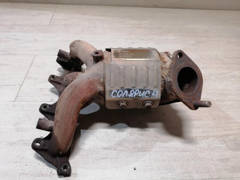 Solaris №4 коллектор выпускной катализатор