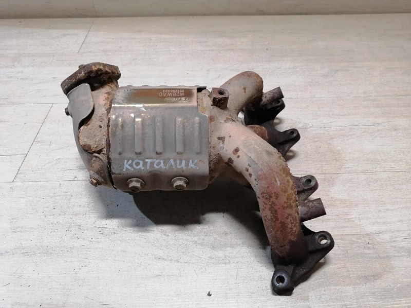Solaris №4 коллектор выпускной катализатор