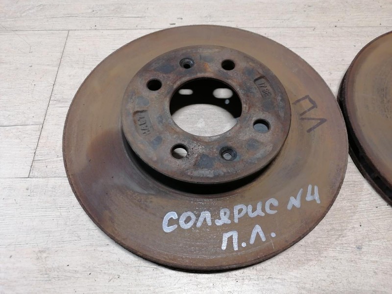 Solaris №4 диск тормозной передний к-кт