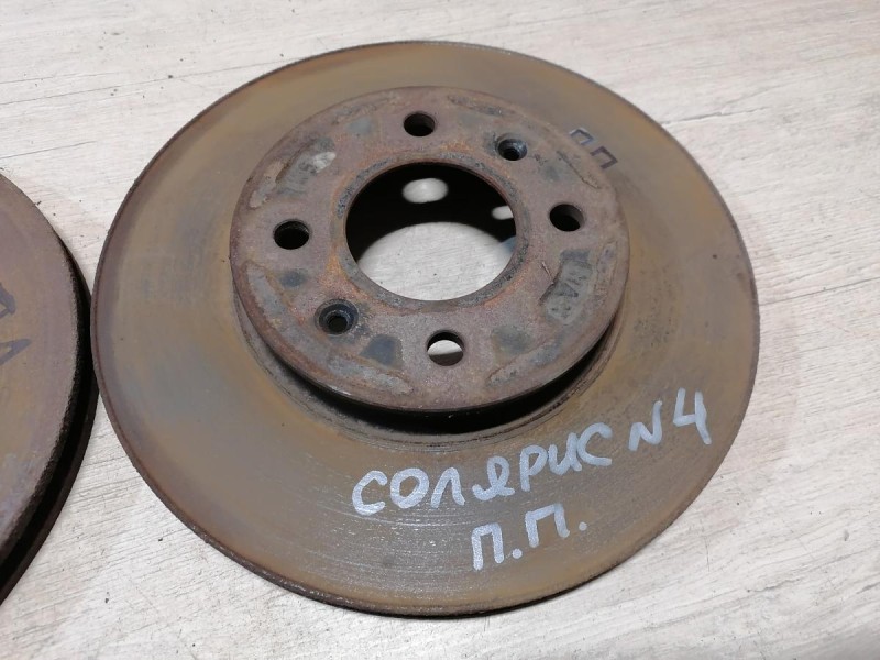Solaris №4 диск тормозной передний к-кт