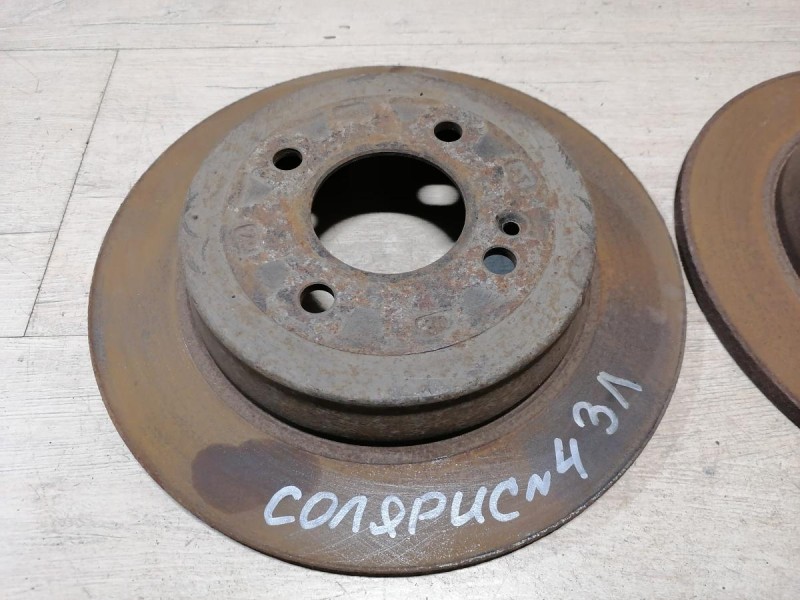 Solaris №4 диск тормозной задний к-кт