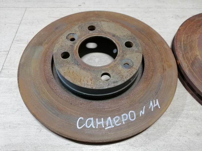 Sandero №14 диск тормозной передний 16кл к-кт