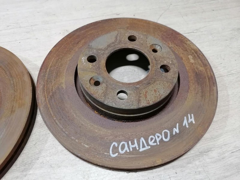 Sandero №14 диск тормозной передний 16кл к-кт