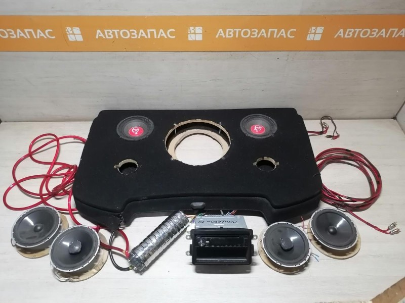 Sandero №14 комплект акустики магнитола динамики конденсатор полка деф