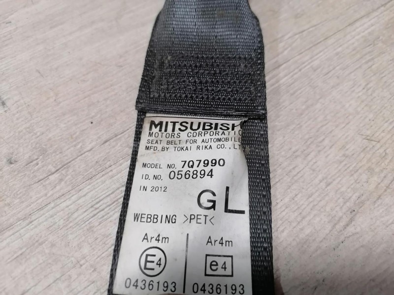 Lancer 10 №1 ремень безопасности задний правый