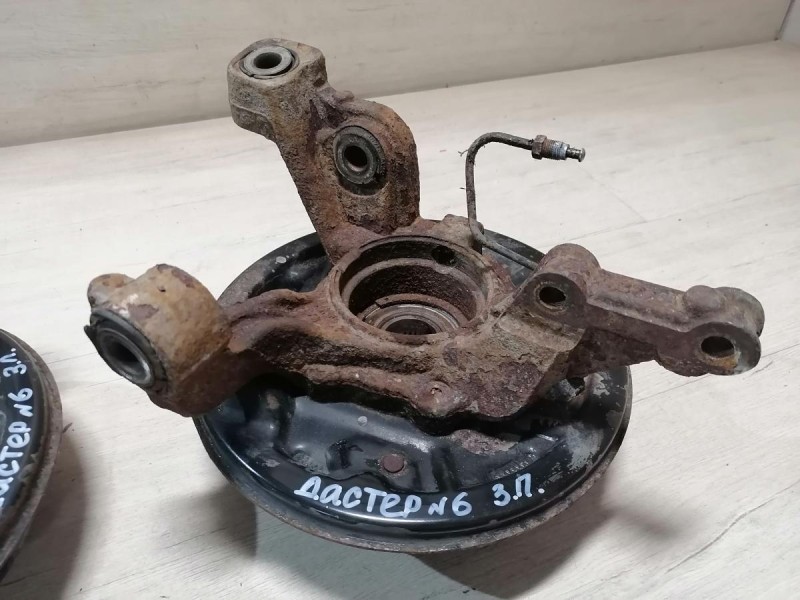 Duster №6 кулак задний левый правый ступица барабан тормозной ручник к-кт