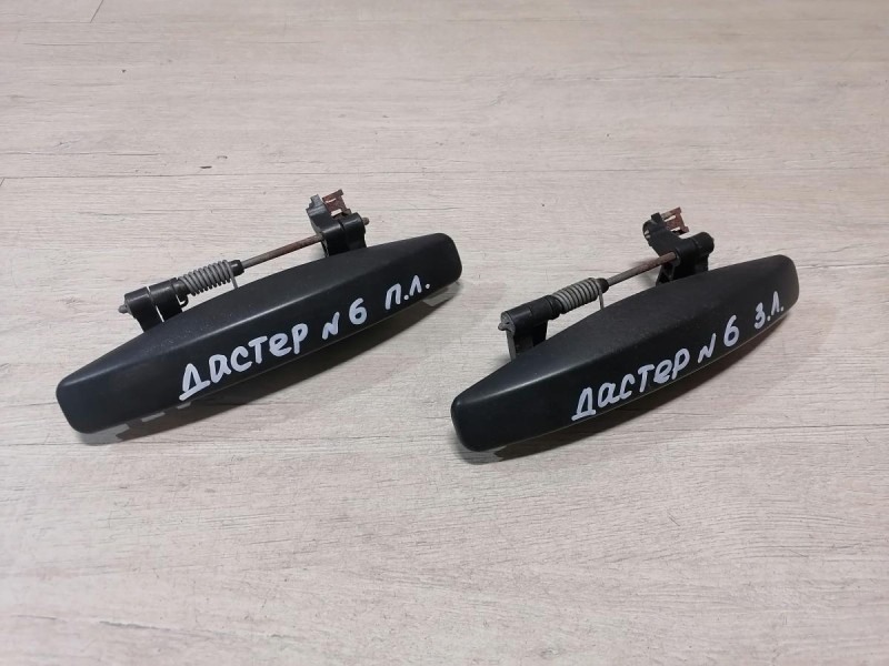 Duster №6 ручка двери наружная левая черная