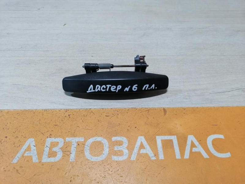 Duster №6 ручка двери наружная левая черная