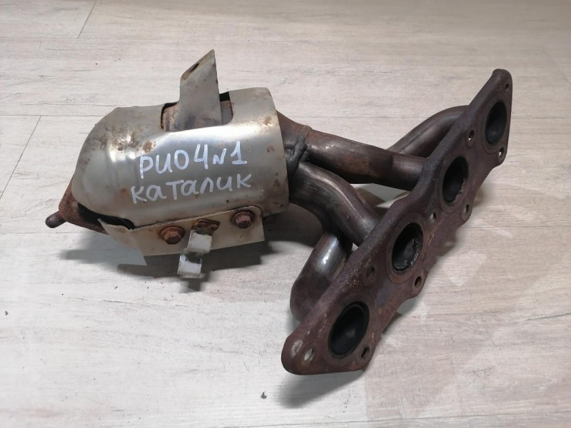 Rio 4 №1 выпускной коллектор катализатор деф