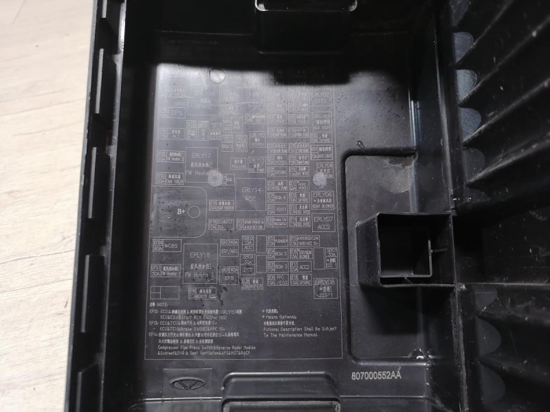 Omoda C5 блок предохранителей капота