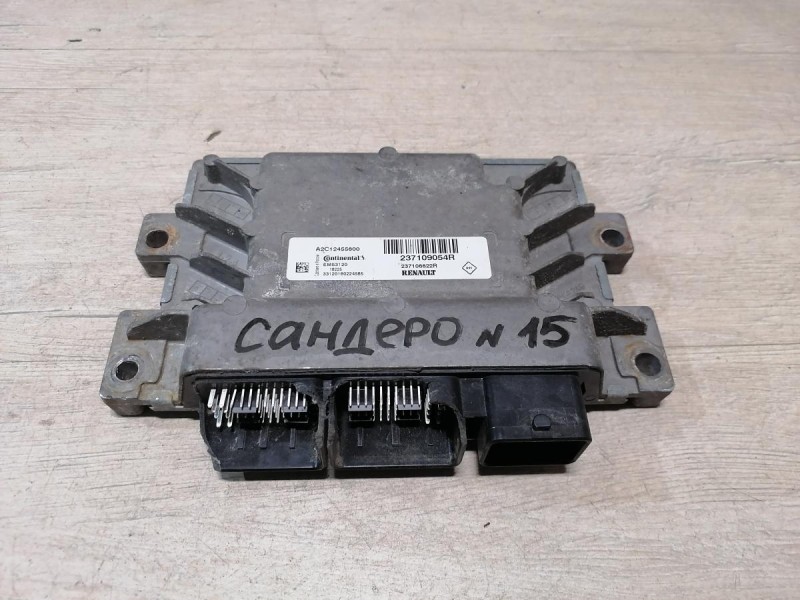 Sandero №15 блок управления двигателем эбу двс мозги 16кл деф