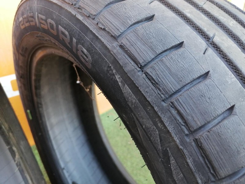 Lancer 10 №1 шина 225/50 R18 нокиан лето плохая к-кт