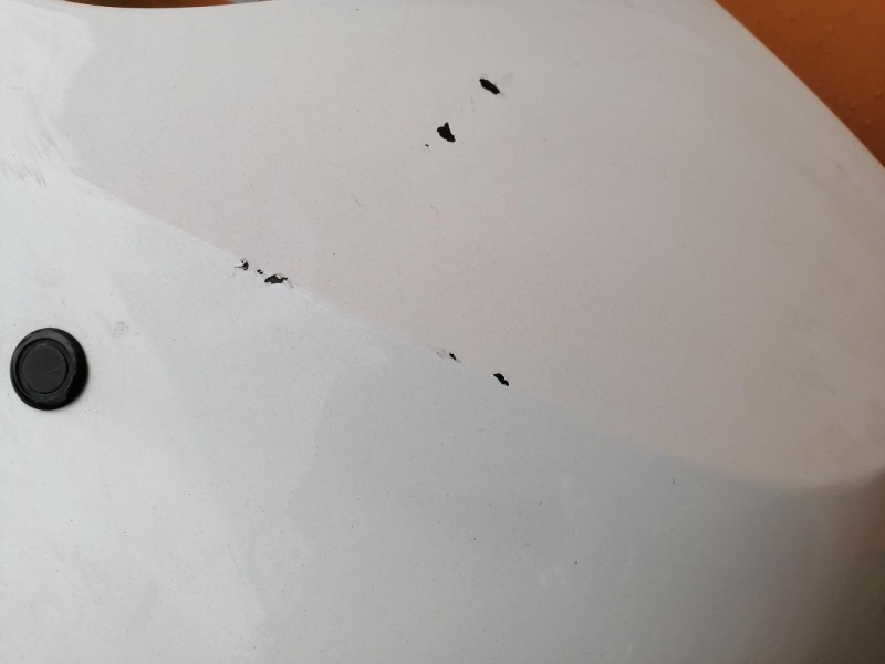 Solaris №5 бампер задний не ориг деф