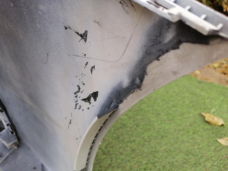 Solaris №5 бампер задний не ориг деф