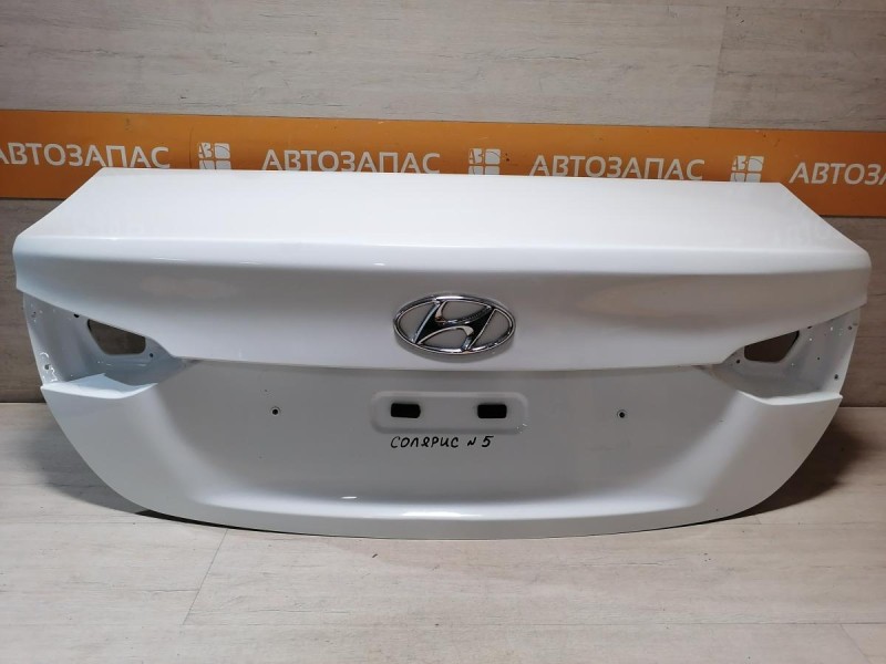 Solaris №5 крышка багажника деф