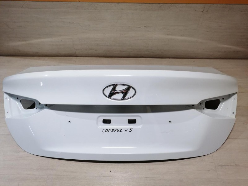 Solaris №5 крышка багажника деф