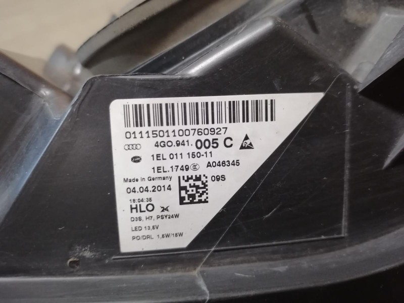 Audi A6 C7 фара левая деф