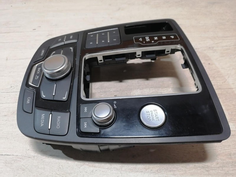 Audi A6 C7 блок управления магнитолой мультимедией панель блок кнопок