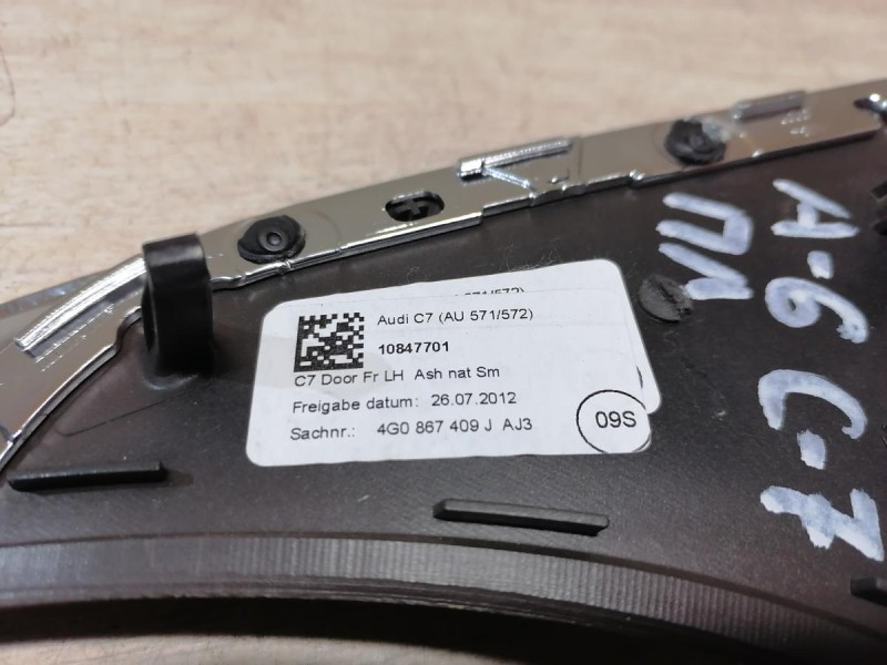 Audi A6 C7 накладка обшивки двери декоративная к-кт 4шт