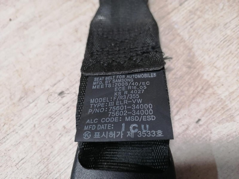 Actyon №2 ремень безопасности задний левый