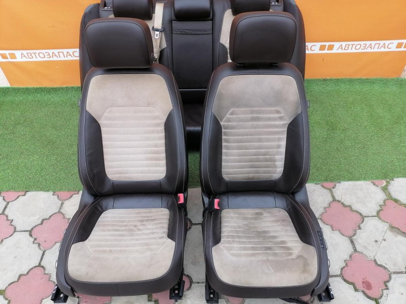Passat B7 сиденье переднее заднее кожа комбинированная алькантара к-кт деф