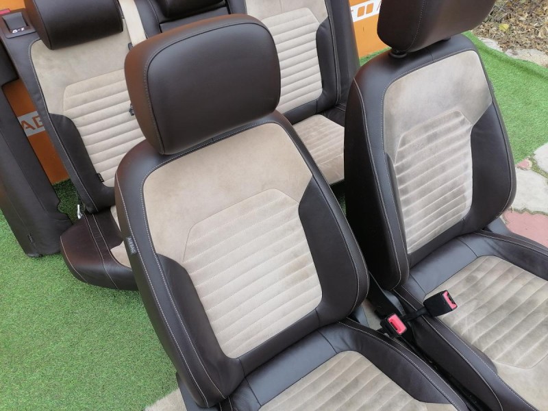 Passat B7 сиденье переднее заднее кожа комбинированная алькантара к-кт деф