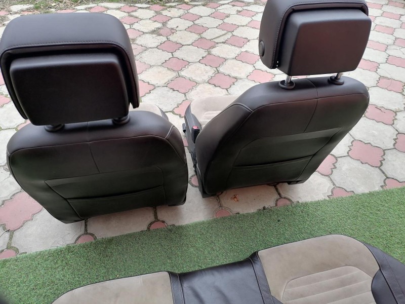 Passat B7 сиденье переднее заднее кожа комбинированная алькантара к-кт деф